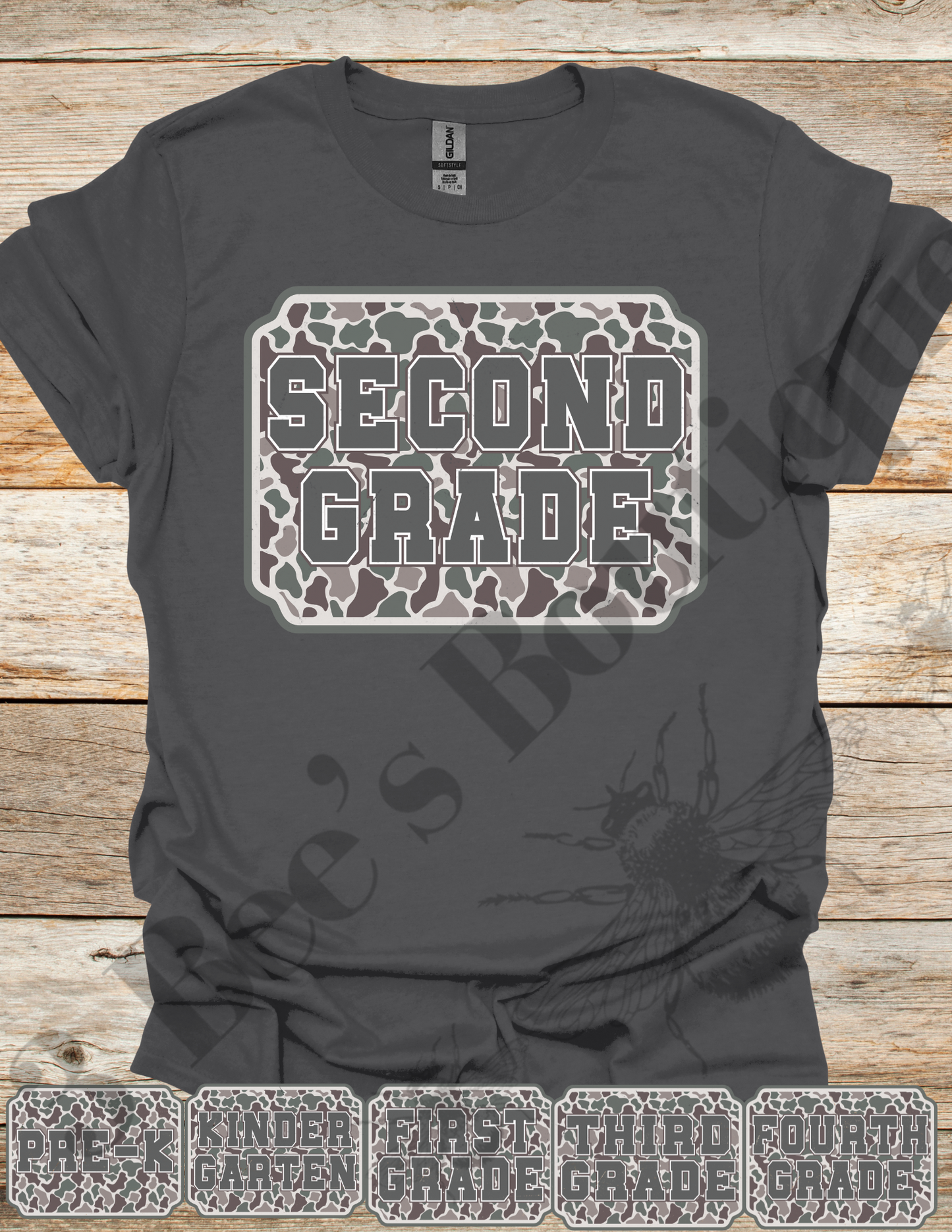 Camo Grade Level Youth Shirt