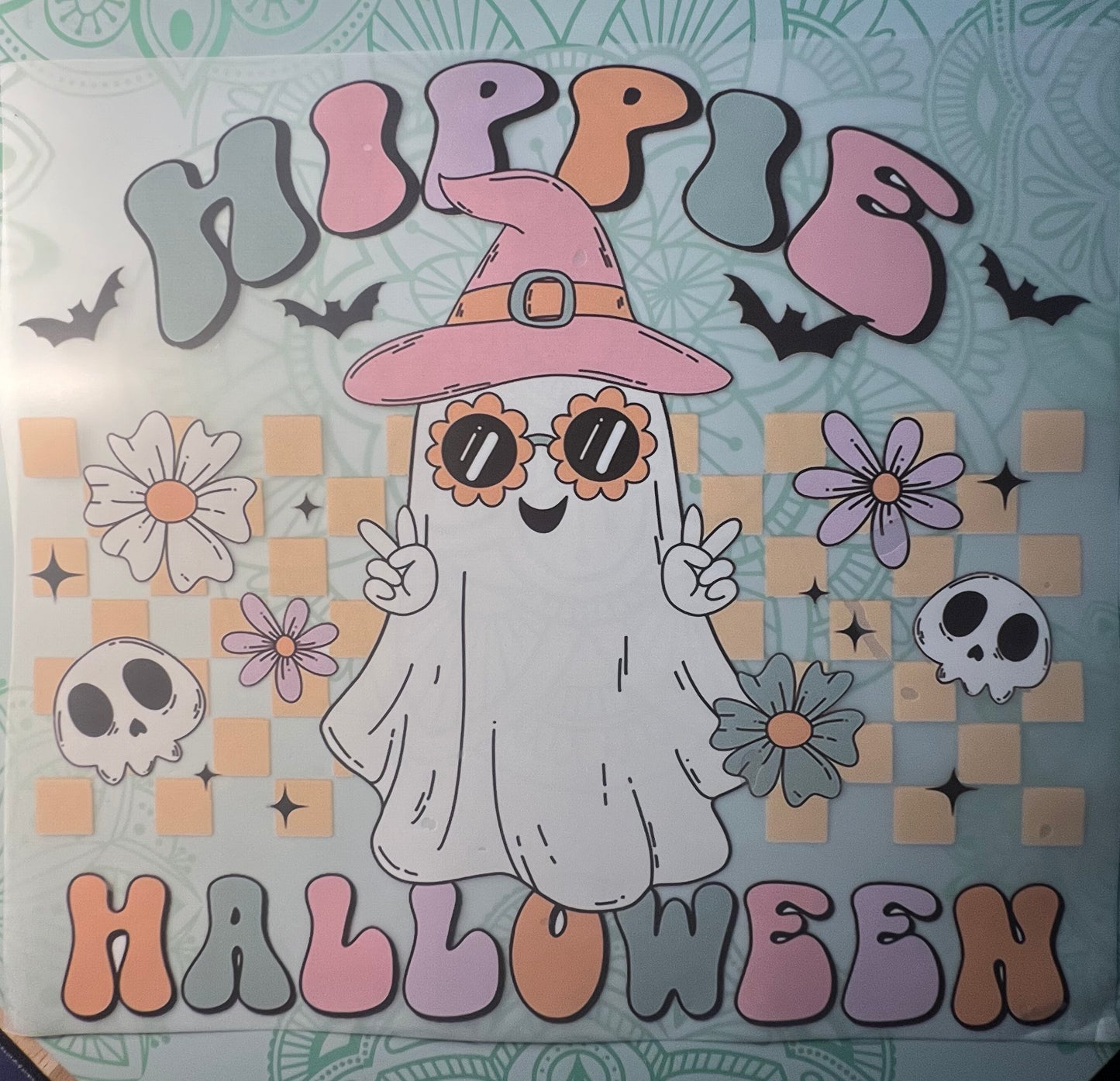 Hippie Halloween Heat transfer