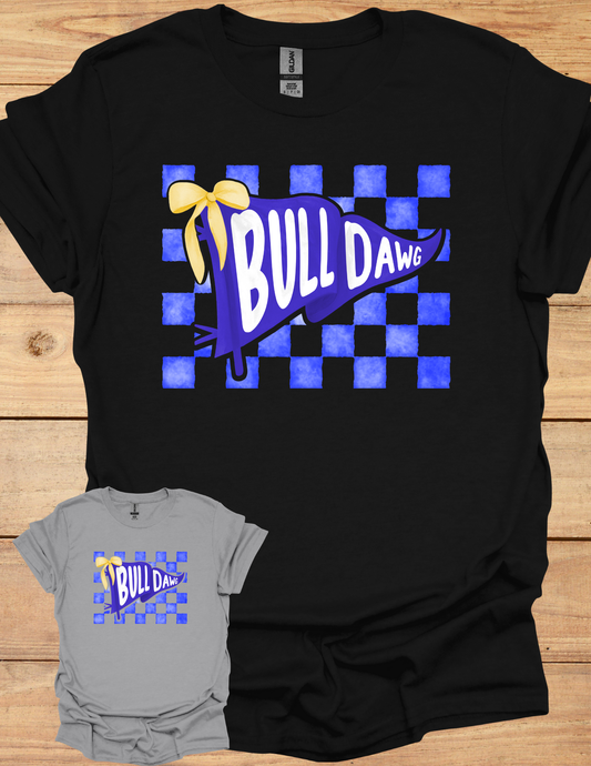 Checkered Bulldawg Flag Shirt