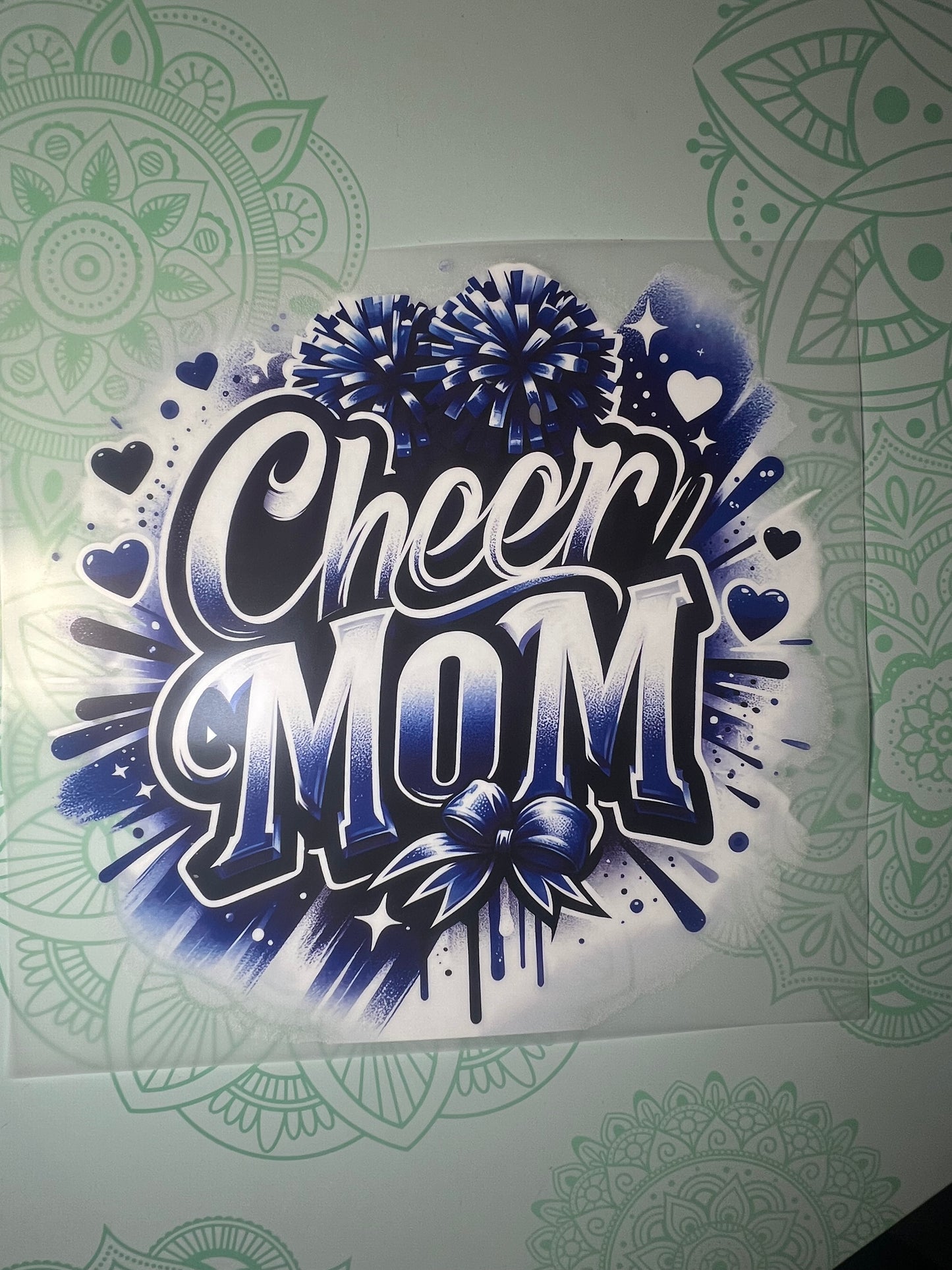 Cheer Mom Heat Transfer