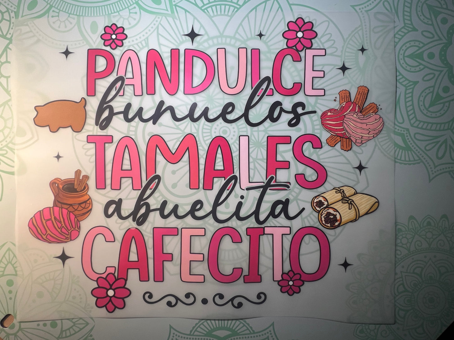 Pandulce Tamales Cafecito Heat Transfer