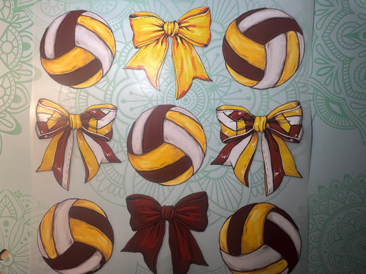 Volleyball Bows Heat Transfer