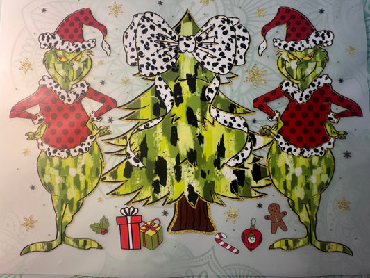Grinch Christmans Heat Transfer
