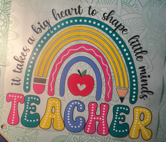 Teacher It Take A Big Heart Heat Transfer