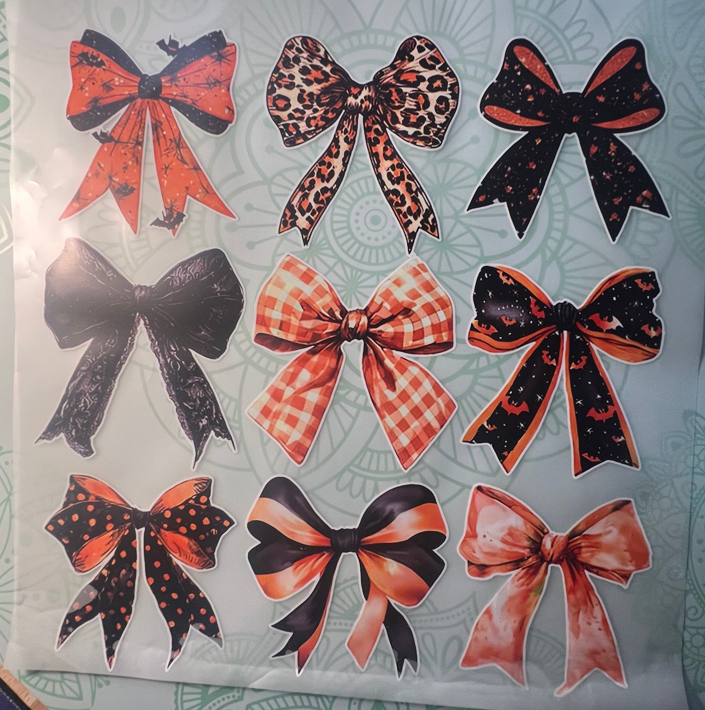 Halloween Bows Heat Transfer