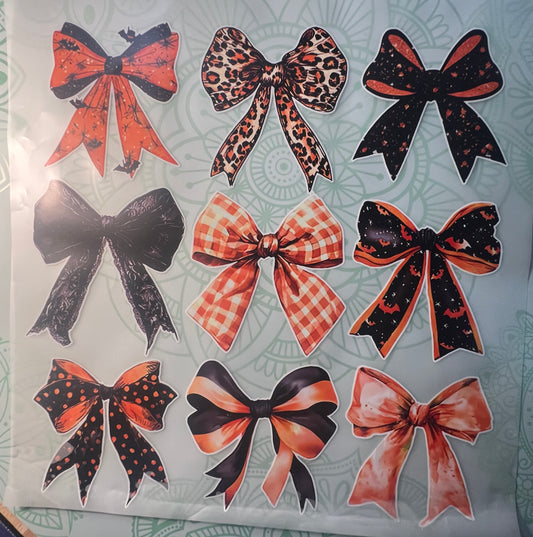 Halloween Bows Heat Transfer